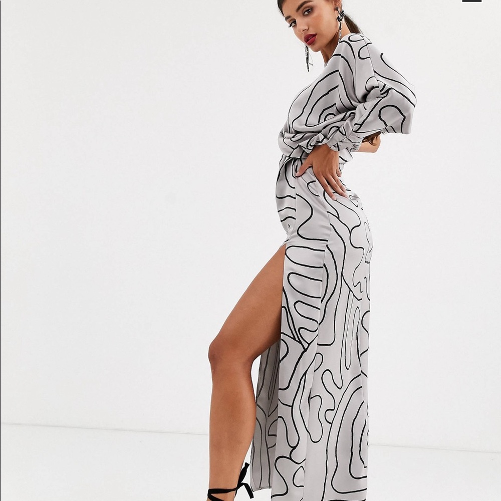 ASOS design tall Copenhagen one sleeve dress - Picture 1 of 4